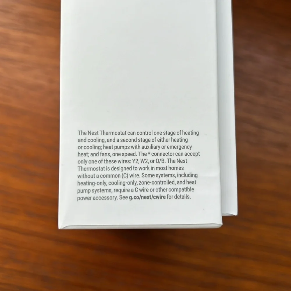 Google Nest Smart Thermostat Charcoal Open Box
